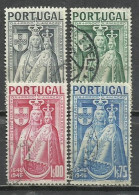 0551-SERIE COMPLETA PORTUGAL 1946 Nº 684/687 - Oblitérés
