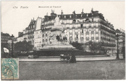 CPA DE PARIS VII. MONUMENT DE PASTEUR - Statues