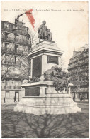 CPA DE PARIS XVII. STATUE D'ALEXANDRE DUMAS - Standbeelden