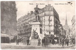 CPA DE PARIS V. PLACE MAUBERT. STATUE D'ÉTIENNE DOLET - Estatuas