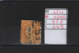 PRIX FIXE Obl 174 YT 169A MIC 338 SCOT 345 GIB George Washington 1908 1909 58/05 - Used Stamps