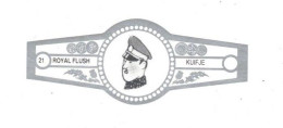 21) Bague De Cigare Série Tintin Blanche Grise Royal Flush Kuifje Le Roi Muskar XII The King En Superbe.Etat - Advertentie