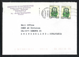 POLOGNE Ca.1997: LSC De Varsovie Pour Genève (Suisse) - Covers & Documents