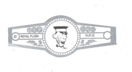 22) Bague De Cigare Série Tintin Blanche Grise Royal Flush Kuifje Yamato Asie Asiatique En Superbe.Etat - Objets Publicitaires