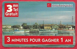 Carte A Code France Télécom FT C PRC PR3 Caisse D'épargne 3mn - FT