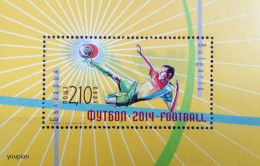 Bulgaria 2014, Football World Cup In Brazil, MNH S/S - Unused Stamps