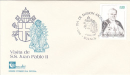 ARGENTINA Cover 12-39,popes Travel 1987 - Papi