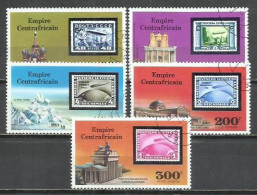 0533A- REPUBLICA CENTROAFRICA 1977 2 SERIES ORDINARIO Y AÉREO 295/296+ 1167/169 Zeppelin - Altri - Africa