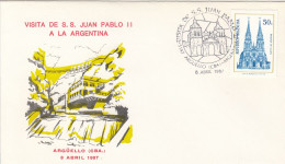 ARGENTINA Cover 12-45,popes Travel 1987 - Papi