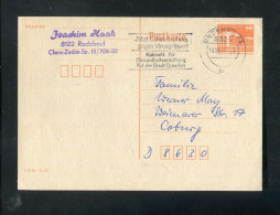 "DDR" 1988, Stempel "DRESDEN, Jetzt Schutzimpfung Gegen Virusgrippe" Auf Postkarte (60010) - Postkaarten - Gebruikt