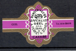 SIGARENBAND CARAIBE - GEEL - A. FERKET & ZONEN - Bagues De Cigares