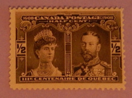 CANADA YT 85 NEUF(*)MNG "PRINCESSE ET PRINCE DE GALLES" ANNÉE 1908 - Neufs