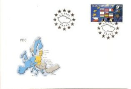 FDC 395 Czech Republic  Joining The EU 2004 Joint Issue - EU-Organe