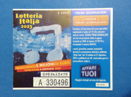 2023 BIGLIETTO LOTTERIA NAZIONALE ITALIA ESTRAZIONE 2024 AFFARI TUOI LOTTERY TICKET - Biglietti Della Lotteria