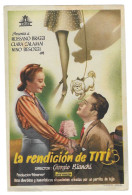 Programa Cine. La Rendición De Titi. Rossano Brazzi. 19-1710 - Cinema Advertisement