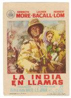 Programa Cine. La India En Llamas. Kenneth More. 19-1714 - Publicité Cinématographique