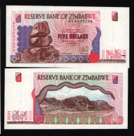 Zimbabwe 5 Dollars 1997 Unc - Zimbabwe