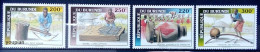 Burundi 1993, Musical Instruments, MNH Stamps Set - Unused Stamps