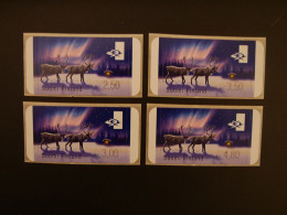 Finland ATM Set Vliegende Rendier / Reindeer - Automaatzegels [ATM]
