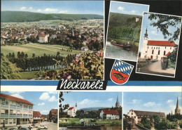 41222087 Neckarelz Wappen, Kirche, Schloss Neuburg, Tempelhaus Neckarelz - Mosbach