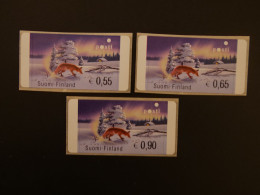 Finland ATM Set Vos / Fox - Timbres De Distributeurs [ATM]