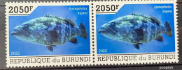 Burundi 2022, Fish, MNH Stamps Strip - Nuovi