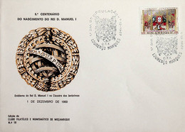 1969 Moçambique FDC 5º Centenário Do Nascimento De D. Manuel I - Mosambik