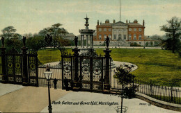 CHESHIRE - WARRINGTON, PARK GATES AND TOWN HALL Ch590 - Sonstige & Ohne Zuordnung