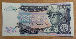 Congo Zaire 20.000 Zaires 1991 UNC FdS 20.000 - République Démocratique Du Congo & Zaïre