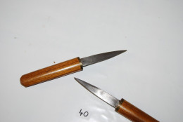 C40 Ancien Double - Ouvre Lettre - Bois Précieux - Letter-opener