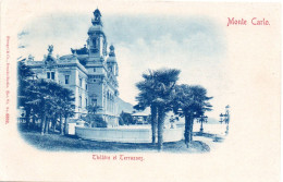 MONACO -- MONTE CARLO -- CPA Précurseur  -- Théâtre Et Terrasses - Opera House & Theather