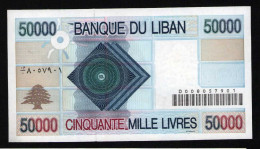 Lebanon Liban 50000 Livres 1995 Unc - Libanon