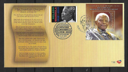 VERY RARE 2018 Joint South Africa And Germany: MIXED FDC WITH BLOCK+STAMP: Nelson Mandela - Joint Issues