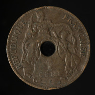  Indochine / Indochina, , 1 Centième / 1 Cent, 1897, Paris, Bronze, TTB (EF),
KM#8, Lec.52 - Indocina Francese