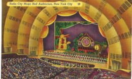 USA   Radio City Music Hall Auditorium, New York City -   90m  Unused Card - Andere Monumenten & Gebouwen