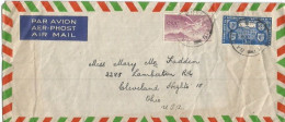 Eire Airmail Cover Baile.... 14jul1950 To USA With Airpost 6d + Poblacht 3d - Airmail