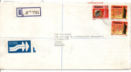 ZIMBABWE AFFRANCHISSEMENT COMPOSE SUR LETTRE RECOMMANDEE POUR JERSEY 1990 - Zimbabwe (1980-...)