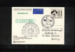 AAT 1991 Australian National Antarctic Research Expeditions - Casey Station - Romanian Scientist - Radiation Research - Bases Antarctiques