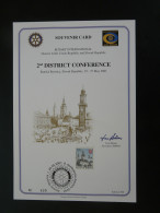 Encart Folder Souvenir Card Rotary International Banska Bystrica Conference Slovakia 2001 - Cartas & Documentos