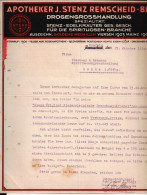 Apotheker J. Stenz Remscheid. Drogengrosshandlung.  Für Trenkamp & Bohmann, Spirituosengrosshandlung, Lohne. 1930. - 1900 – 1949