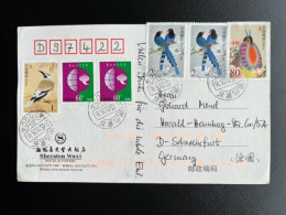 CHINA PEOPLE'S REPUBLIC 2005 POSTCARD WUXI TO SCHWEINFURT GERMANY 26-01-2005 - Lettres & Documents