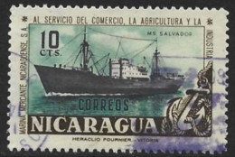 Nicaragua 1957. Scott #797 (U) M. S. Salvador - Nicaragua