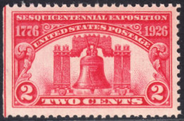 !a! USA Sc# 0627 MNH SINGLE (left Side Cut / A1) - Liberty Bell - Unused Stamps