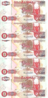 ZAMBIE 50 KWACHA 2009 UNC P 37 H ( 5 Billets ) - Sambia