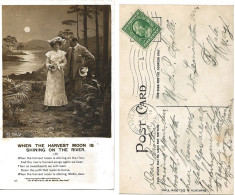 USA  Postal Card  "The Harvest Moon" Cancelled Philadelphia  Jul 14 1910 - Philadelphia