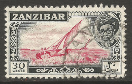 ZANZIBAR. 30c USED. - Zanzibar (...-1963)