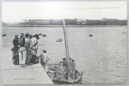 C. P. A. : 29 : ILE TUDY : Sur Le Môle Embouchure De La Rivière De Pont L'Abbé, Animé, Collection G. I. D., Nantes - Ile Tudy