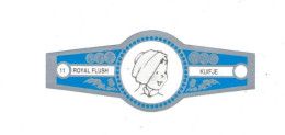 11) Bague De Cigare Série Tintin Bleue Grise Royal Flush Kuifje Abdallah En Superbe.Etat - Objets Publicitaires