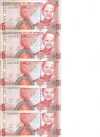 GAMBIE 5 DALASIS ND2013 UNC P 25 ( 5 Billets ) - Gambia