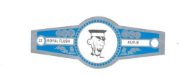 22) Bague De Cigare Série Tintin Bleue Grise Royal Flush Kuifje Yamato Asie Asiatique En Superbe.Etat - Oggetti Pubblicitari